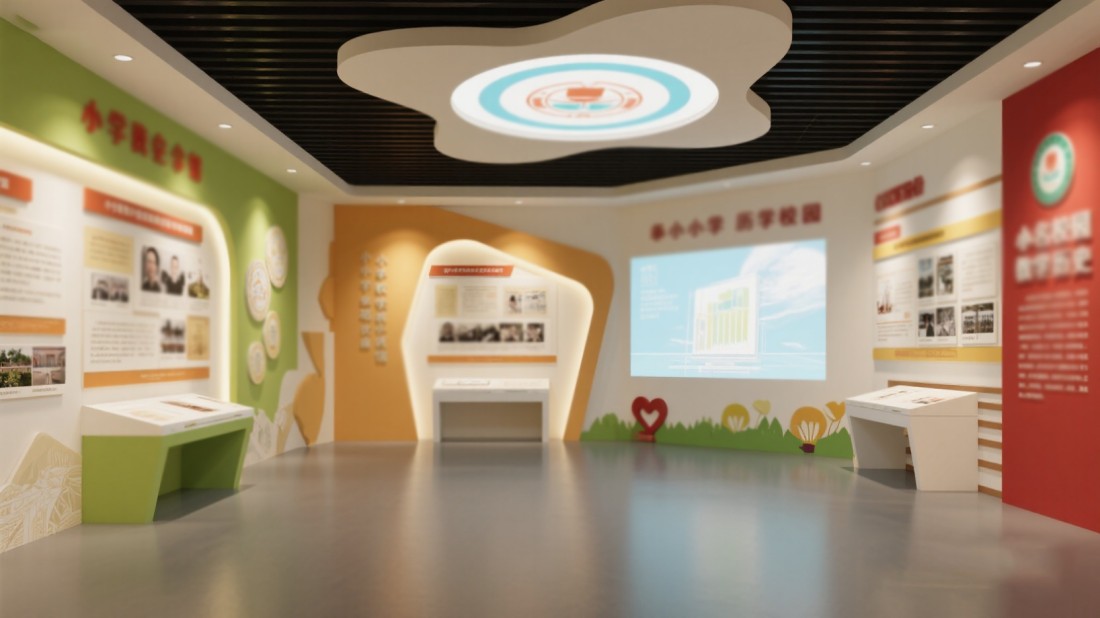 學(xué)校校史館設(shè)計，學(xué)校展館