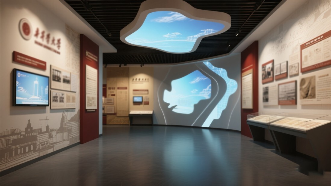 校史館內(nèi)容設(shè)計(jì)，學(xué)校展廳
