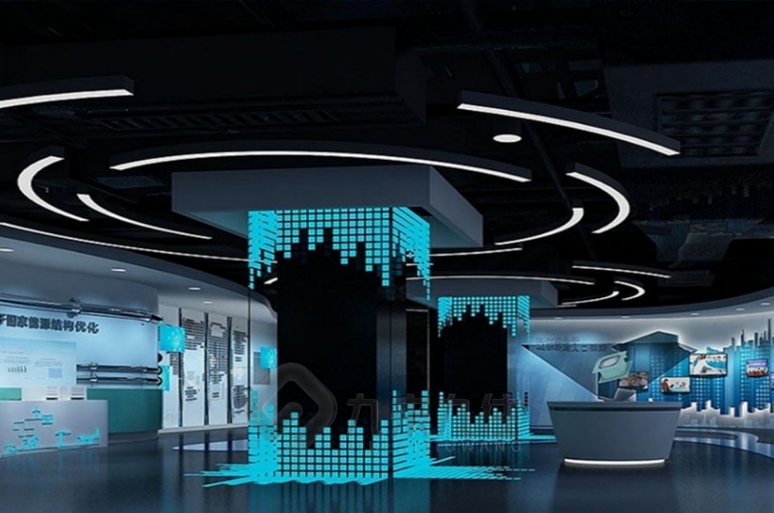 AI企業(yè)展廳設(shè)計公司效果圖